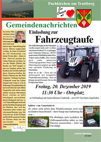 Vorschaubild - Gemeindenachrichten 15/2019